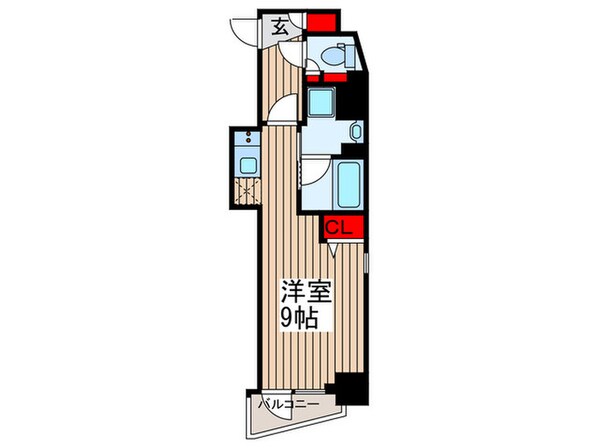 コンフォリア門前仲町サウスの物件間取画像